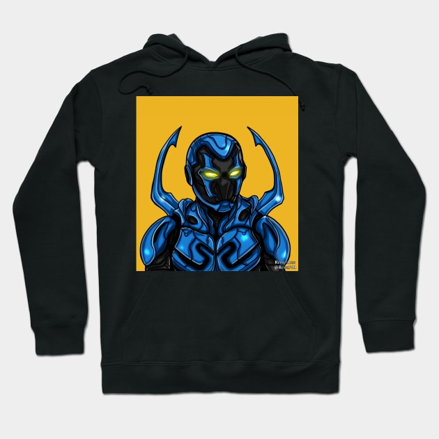 Blue Beetle Hoodie by Revel-Arts